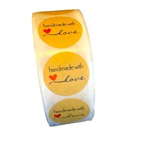 Hand made with ❤️ love labels